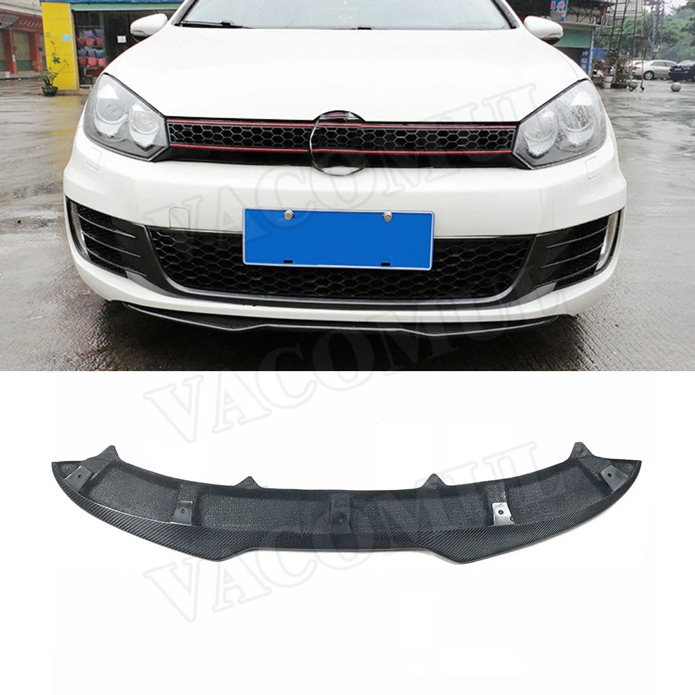 Углеродное волокно/FRP передний спойлер Лопата для Volkswagen VW Golf 6 VI MK6 GTI 2010-2013 H1 стиль головной бампер Защита подбородка