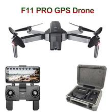 SJRC F11 PRO gps Радиоуправляемый Дрон Квадрокоптер с 2K HD камерой Широкий угол 5G Wifi FPV 28mins полёт бесщеточный вертолет селфи дроны