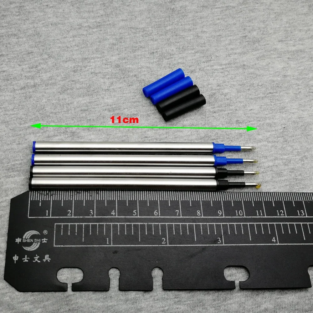 5 шт. Горячая отличный 0,7 мм синий/черный заправка чернил для роликовой шариковой ручки школьные принадлежности 11 см