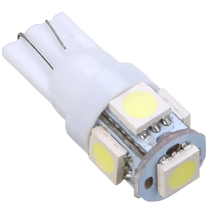 10 шт./лот 24V 5SMD светодиодный 5050 T10 194 147 W5W Ширина Чтение номерного знака светильник резервного копирования лампа супер яркий белый