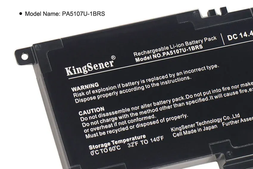 Skup KingSener PA5107U PA5107U 1BRS bateria do toshiby z dostępem do kanałów satelitarnych L45 L45D L50 S55 P55 L55 L55T P50 P50 A P55 S55 A 5275 S55 A5294