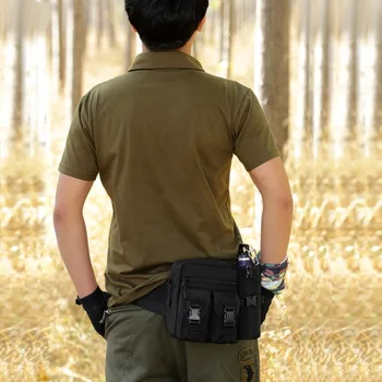 

New Outdoo One zipped front pocket,Two Card Buckle Closure Package Cover front pockets,Messenger Fanny Waist Pack Belt Bag