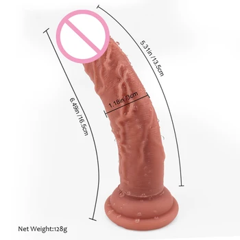Skin Feeling Realistic Dildo Soft Small Penis with Suction Cup Sex Toys for Women Strapon Female Masturbation for Beginner 5