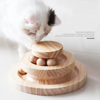 

pet Three Levels Tower Tracks Disc cat Intelligence Amusement triple pay disc cat toys ball Training Amusement plate