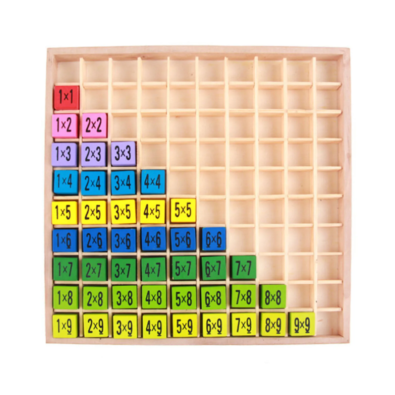 Детские Обучающие деревянные игрушки Монтессори, 99 Таблица размножения, математические игрушки для детей, Обучающие математики