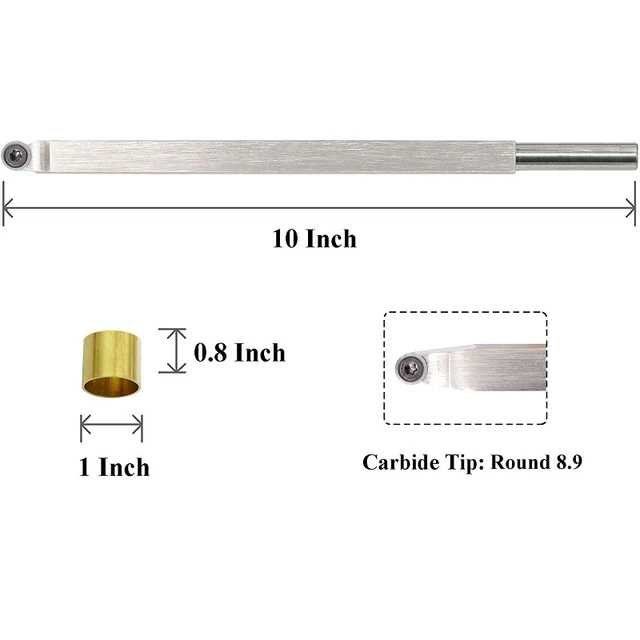 木工旋盤チゼル,超硬チップ付きツールバー,木材愛好家またはdiy用のci5 8.9mmラウンドカーバイドインサート付き AliExpress  Mobile
