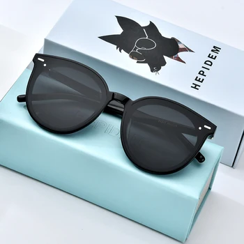 

HEPIDEM Acetate Sunglasses Men Fashion Brand Designer Retro Circle Sun Glass for Women Vintage Round Mirrored UV400 Shades East