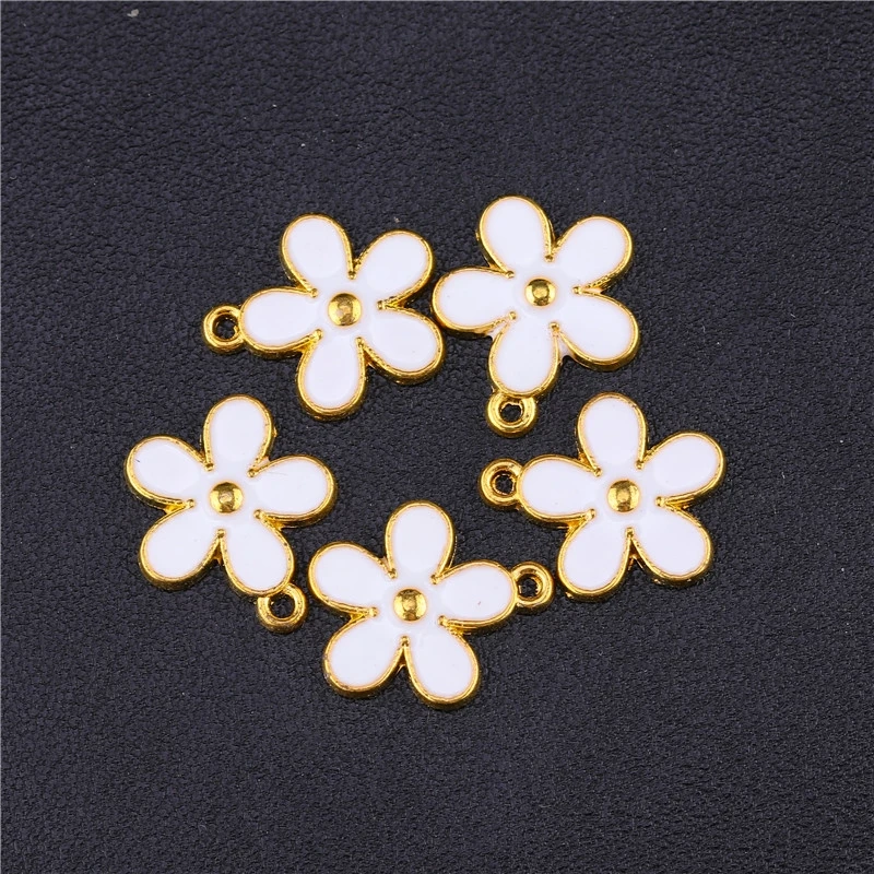As Photo 15 Pieces Juya 15 шт. Эмаль беспроводной мини-маршрутизатор цветок животное кошка Шарм Подвески для женщин Дети DIY аксессуары для ювелирных изделий поставки - Окраска металла: As Photo 15 Pieces