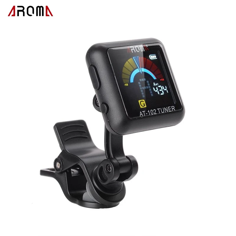 AROMA-AT-102-Rechargeable-360-Degree-Rotational-Electronic-Tuner-For-Chromatic-Guitar-Bass-Violin-Ukulele-4(2)