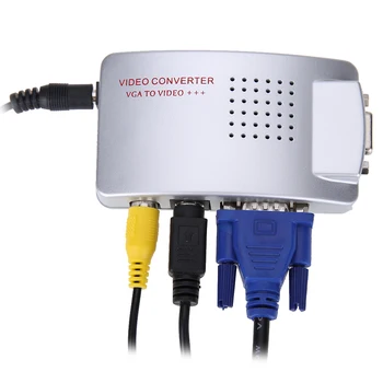 

Universal NTSC PAL VGA to TV AV RCA Signal Adapter Converter Video Switch Box Composite for NTSC PAL system AVC1801-1