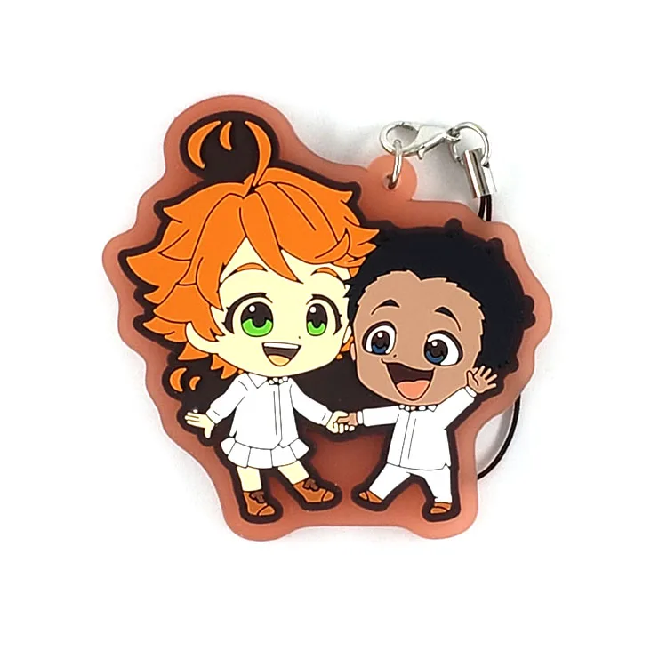 Обещанная Neverland оригинальная японская аниме фигурка резиновая подвеска на мобильный телефон брелок ремешок D452
