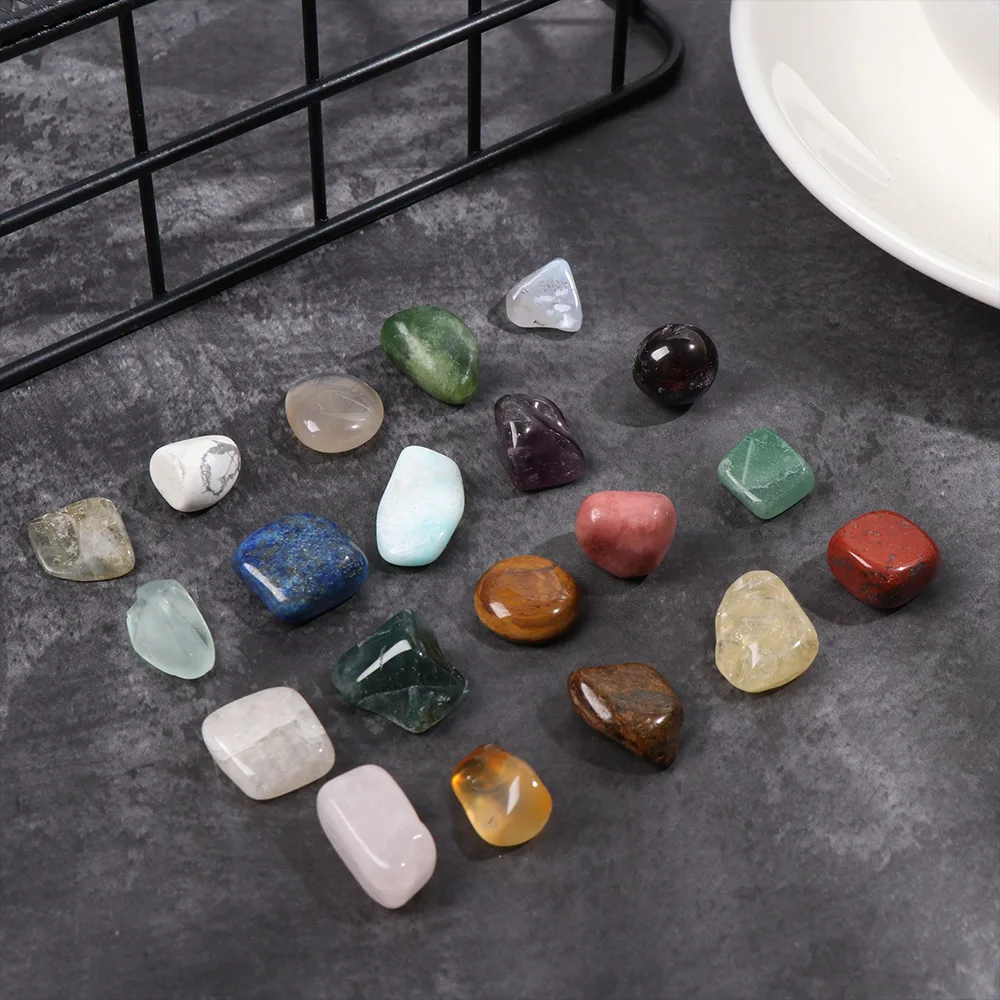 20PCS Rough Natural Quartz Collectible Crystal Minerals Specimen Polished Ore Chakra Healing Stone Raw Gemstone Home Decoration