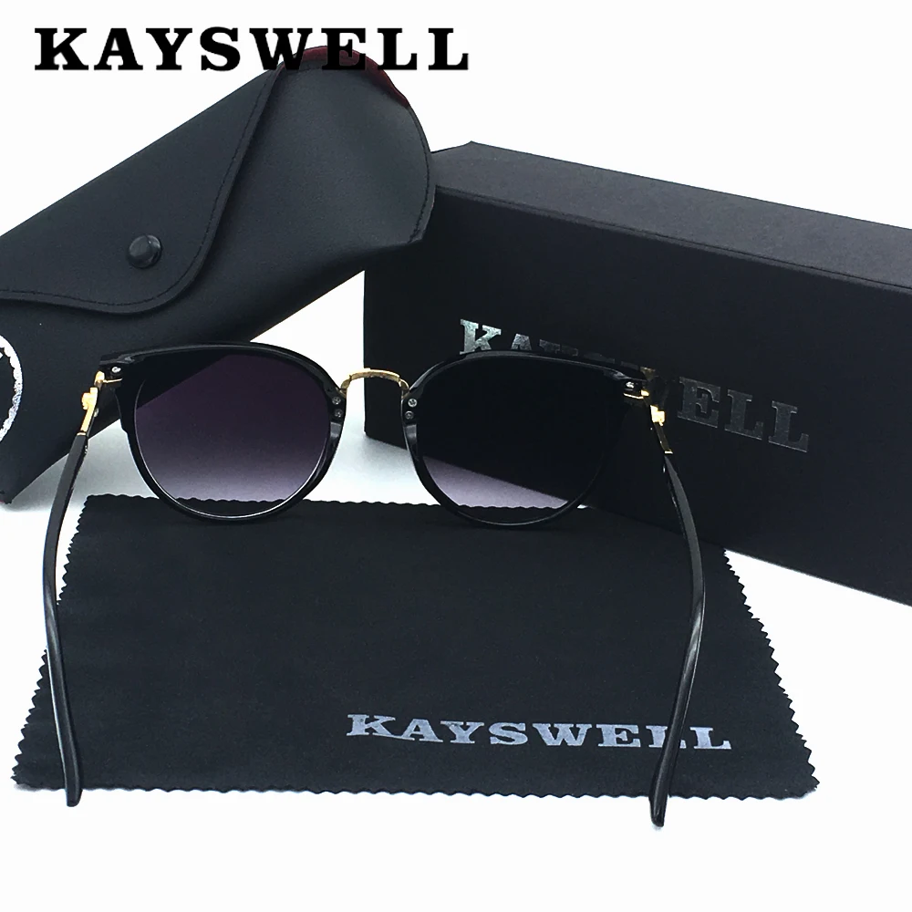 KAYSWELL дизайн для женщин кошачий глаз солнцезащитные очки Роскошные дамы UV400 леди очки Z65-090