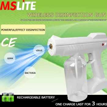 

wireless battery disinfectant sparyer gun automatic nano mist disinfectant sparyer fogging machine with wireless battery