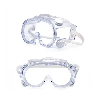 

New Transparent Protective Safety Goggles Wide Vision 4 Valve Vent afety Goggles Anti-Fog Splash Goggles