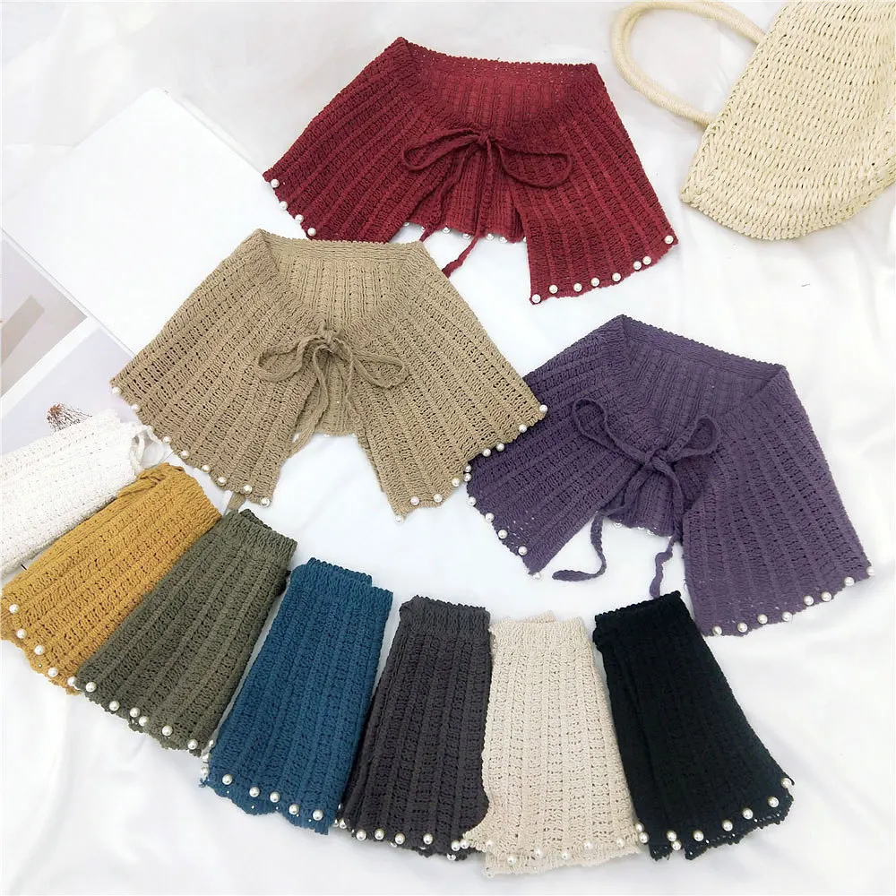 

Women Fashion Knitted Fake Collar Cotton Shirt Cape Shoulder Wrap Shawl False Collar Girls Summer Dress Detachable Collars