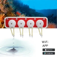 Jebao авто дозатор 3,4 2,4 аквариумный дозирующий насос коралловый риф умный WiFi перистальтическая дозирующая машина с 4 каналами Android IOS