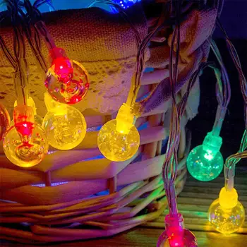 

20LED Light Bulb String Wedding Decoration Round Ball Lamp Creative Curtain Light Household Holiday Room USB Outdoor Light CD