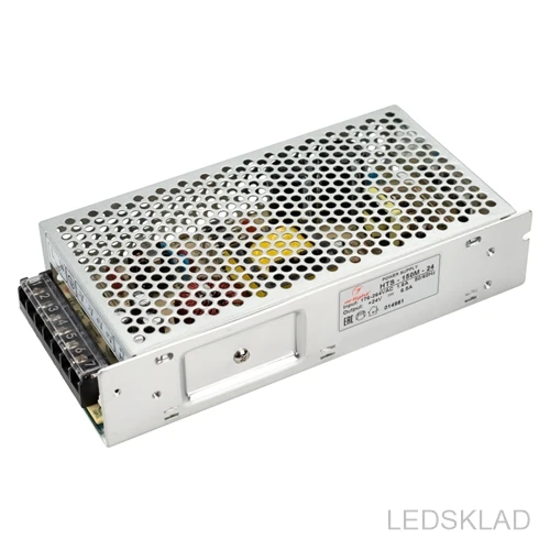 014981 power supply hts-150m-24 (24V 6.5a 150W) (ARL IP20 grid 3 years)-1 pc Arlight | Освещение