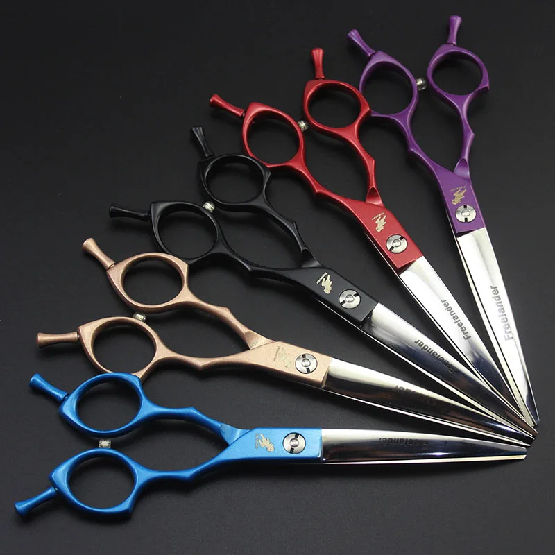 

6.5inch Curved Scissor with Case Pet Grooming Shear Clipper Professional Hairdressing Tool Pet Groomer Accessory