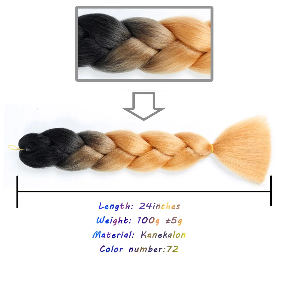LVHAN синтетические вязанные крючком косички jumbo косички волос одна штука 82 дюйма 165 г/шт., чистый цвет, аксессуары для волос, синтетические косички волос - Цвет: # Бордовый