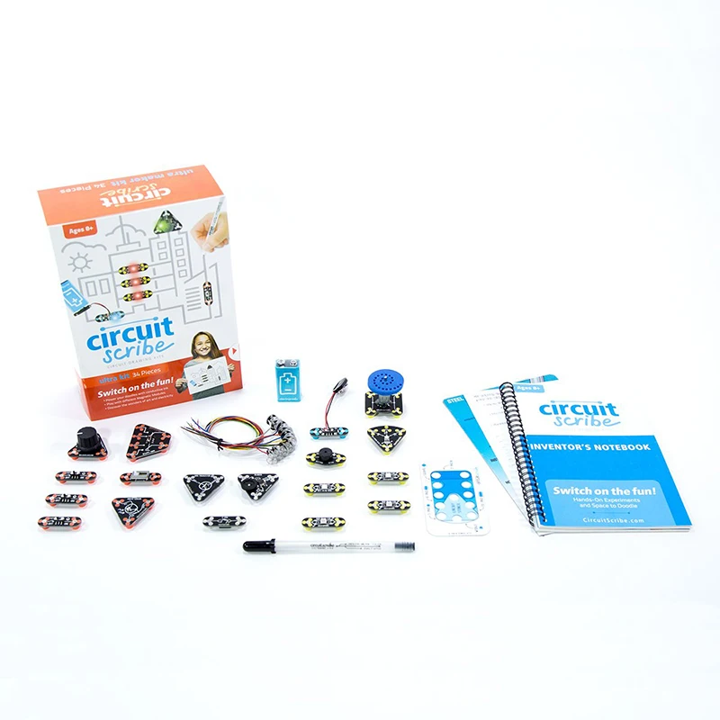Circuit scribe ultra kit 34 шт. набор для рисования электрическая проводящая ручка детей