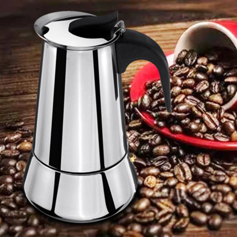 Французский пресс Нержавеющая сталь плите Moka эспрессо Кофе горшок инструмент Плита cafetera и expreso cafetera Лонгборда