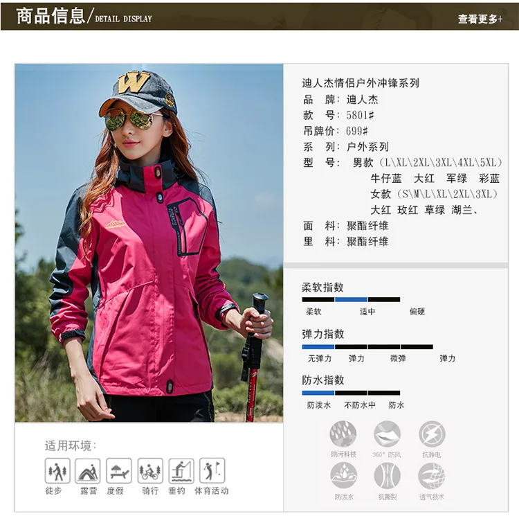 От производителя, Женская GORE-TEX куртка, осенняя, однослойная, тонкая, ветрозащитная, водонепроницаемая, мужская куртка
