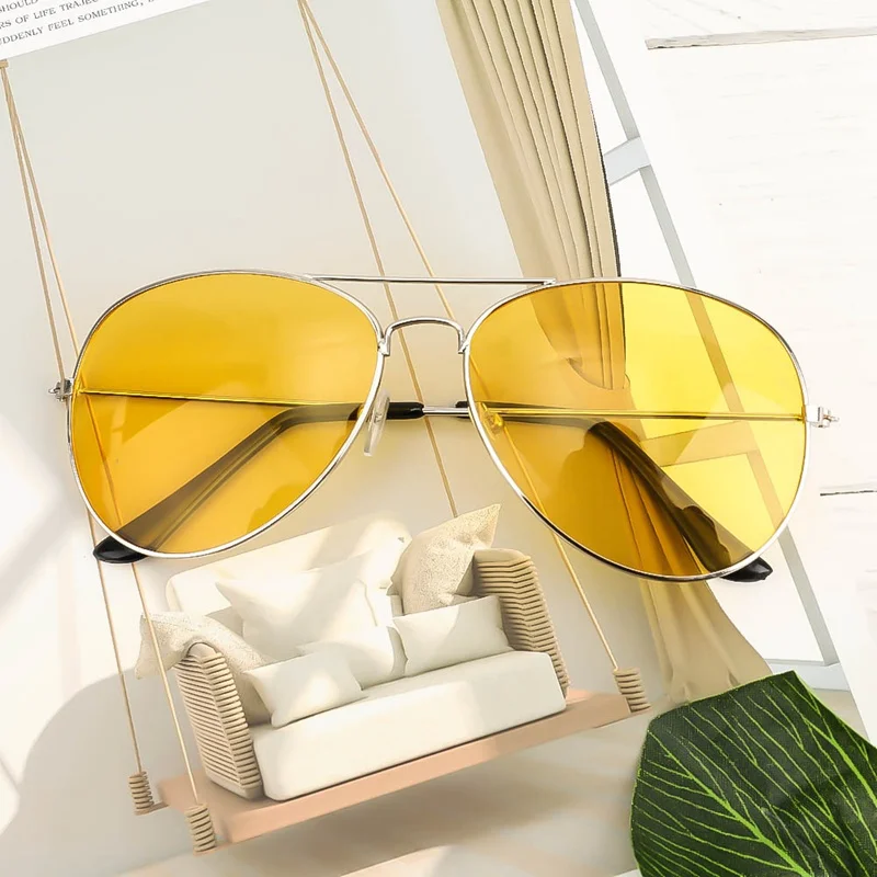 

Anti-glare Polarizer Car Drivers Night Vision Goggles Polarized Driving Glasses Copper Alloy Sunglasses Auto Accessories