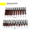 1/2 Hex Bit Socket 1Pcs S2 Hexgon Bits Adapter Allen Key for Torque Spanner Ratchet Socket Wrench H4/H5/H6/H7/H8/H10/H12/H14/H17 2