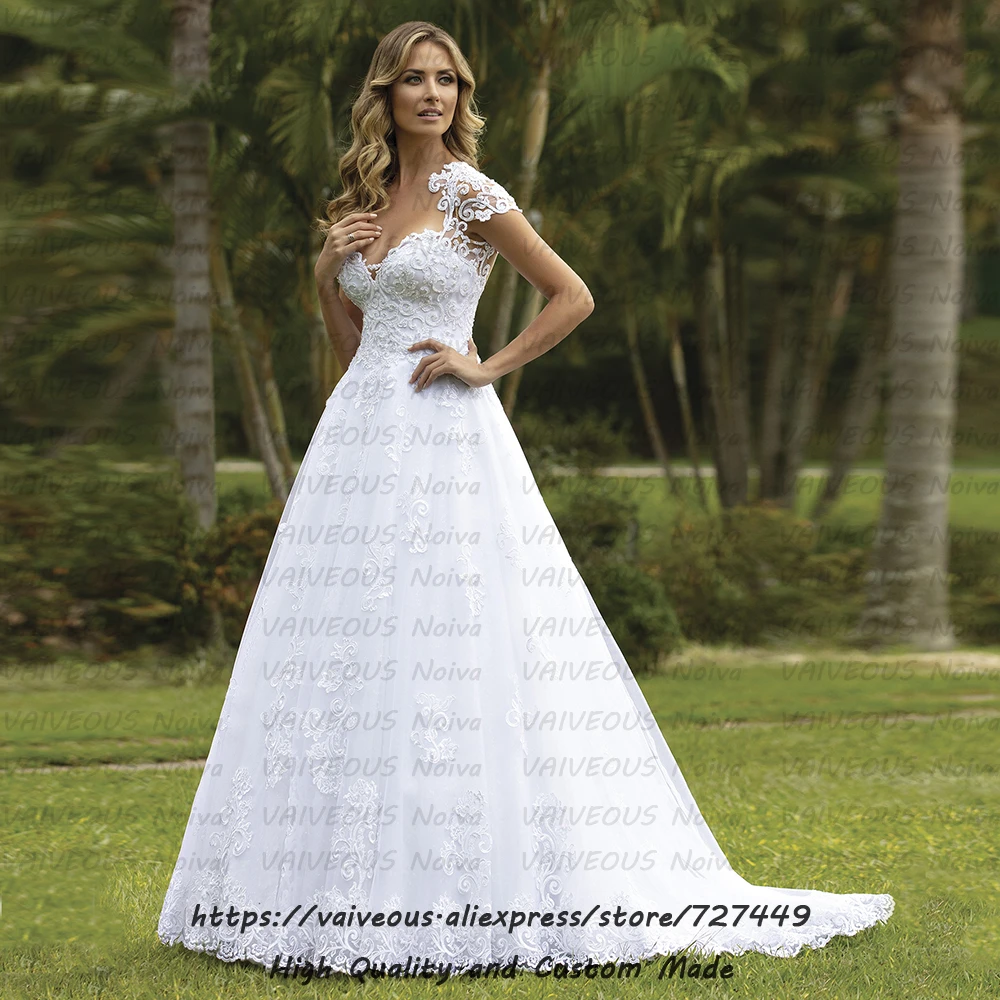 Vestidos de noiva роскошное платье невесты с жемчугом сексуальные свадебные платья