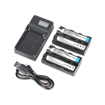 

For Sony NP-F550 / 570 full decode 7.2V 2500mAh battery 2 + LCD screen USB single charge + USB cable