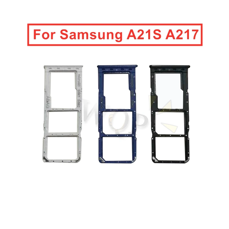 

for Samsung Galaxy A21s A217 Sim Card Tray Holder SIM Card Micro SD Card Slot Adapter Replacement Repair Spare Parts
