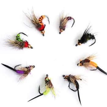 

40Pcs Insects Flies Fly Fishing Lures Mini Artificial Lifelike Lure Moth Trout Dry Fly Shaped Crank Bait Hook Tackle