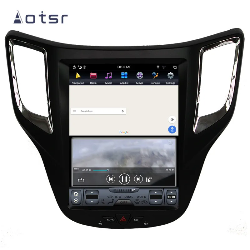 Discount Tesla style Android 9.0 Car GPS Navigation car No DVD Player For Changan CS35 Auto Stereo radio Player tape recorder head unit 10