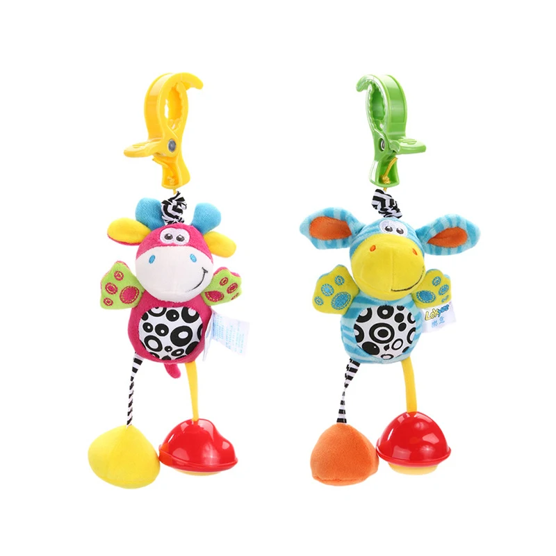 Hochet A Suspendre Pour Bebe De 0 A 12 Mois Jouet Pour Poussette Berceau Animal Nouveau Ne Lion Peluche Cloche A Main Cadeaux Aliexpress