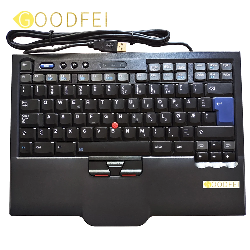 Подлинная для Lenovo ThinkPad 8845 SK8845 SK-8845CR UltraNav USB клавиатура Trackpoint норвежский 00MV963 01MP562
