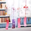 1pcs Romantic Crafts Japanese Cherry Blossom Glass Wind Chimes Bells Home Garden Office Ornament Indoor Window Hanging Decor 3