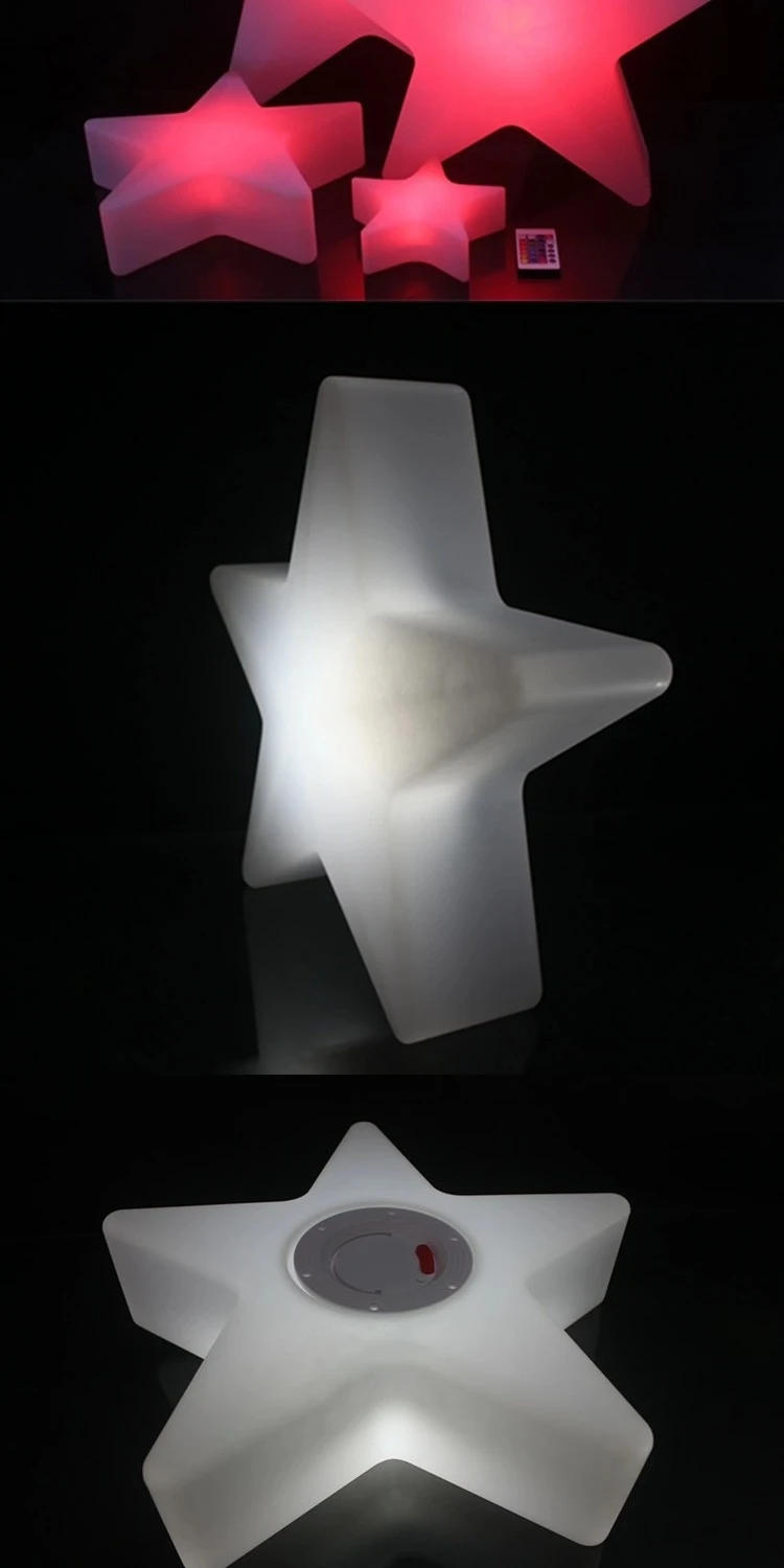 Glow star lamp five-pointed star chandelier lamp charge festival remote control RGB creative handheld star lights