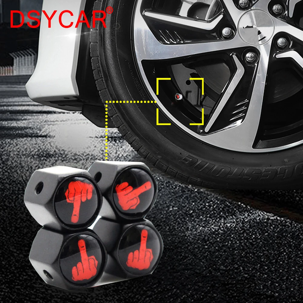 DSYCAR 1 комплект модной одежды из цинкового сплава анти кражи средний палец Стиль