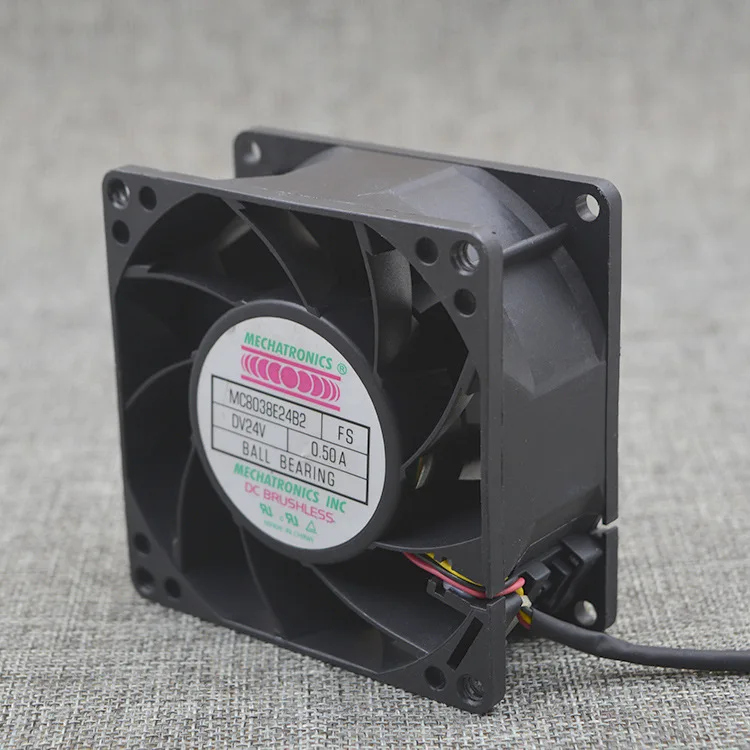 Для Южная Корея MC8038E24B2 24V 0.50A 3 линии 8038 8 см 80 V80 V38 Инвертор Вентилятор охлаждения