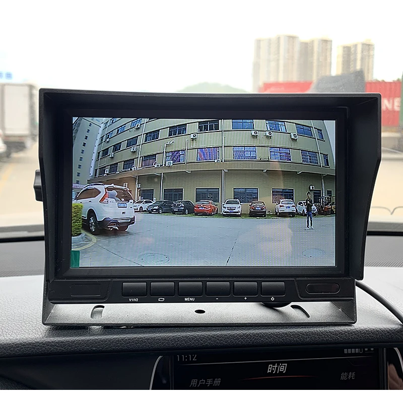 HD 7 дюймов 1024*600 ips экран 2CH грузовик автобус автомобиль AHD монитор с IP69 Starlight ночное видение обратный резервный видео камера AHD