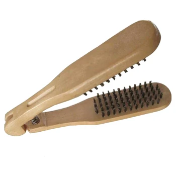 

Walnut Pig Bristle Buckle Straight Hair Curling Comb Cylinder Roller Comb