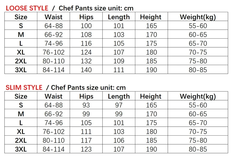 checkout pants size