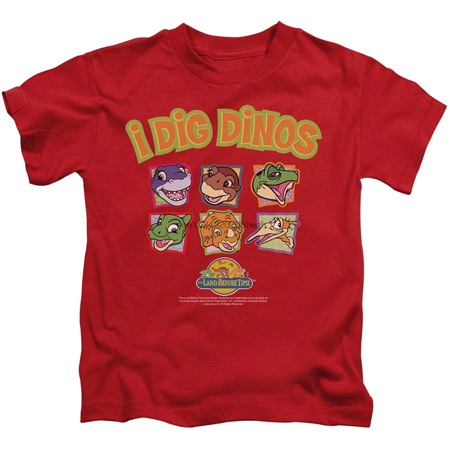 The Land Before Time анимированный Динозавр из фильма I Dig Dinos футболка для маленьких