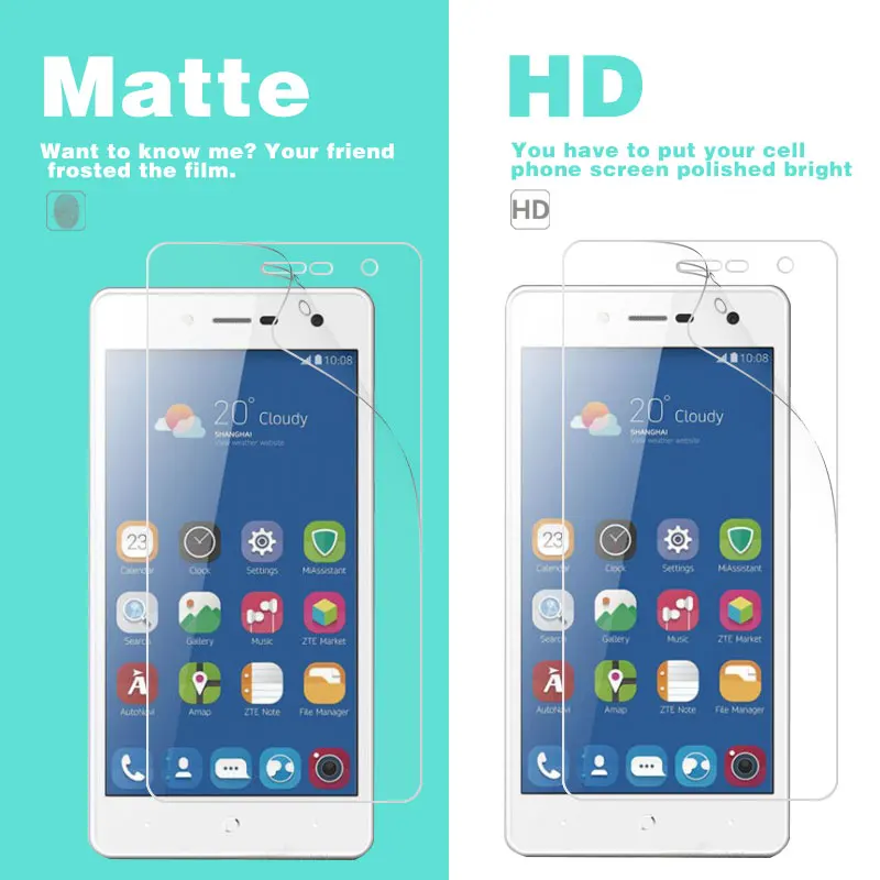Прозрачная глянцевая пленка HD для ZTE L2 L3 Apex Plus L4 L5 L6 L7 Pro матовая ЖК-экрана с защитой