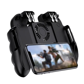 

HOT GamePad Controller Pubg Controller Cooling Fan Joystick Mobile Game Pad Hand Controller Game Widgets Fan Cooler Phone Cooler