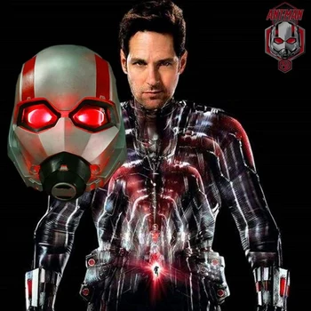 

Ant And The Wasp LED Light Helmet AntMask Battle Damage To Do The Old Version Cosplay Helmet Mask Props Halloween