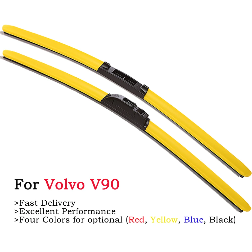 

HESITE Colorful Windshield Wiper Blades For Accessories Volvo V90 Cross Country CC Vehicle Hybrid Red Blue Yellow Black Wipers