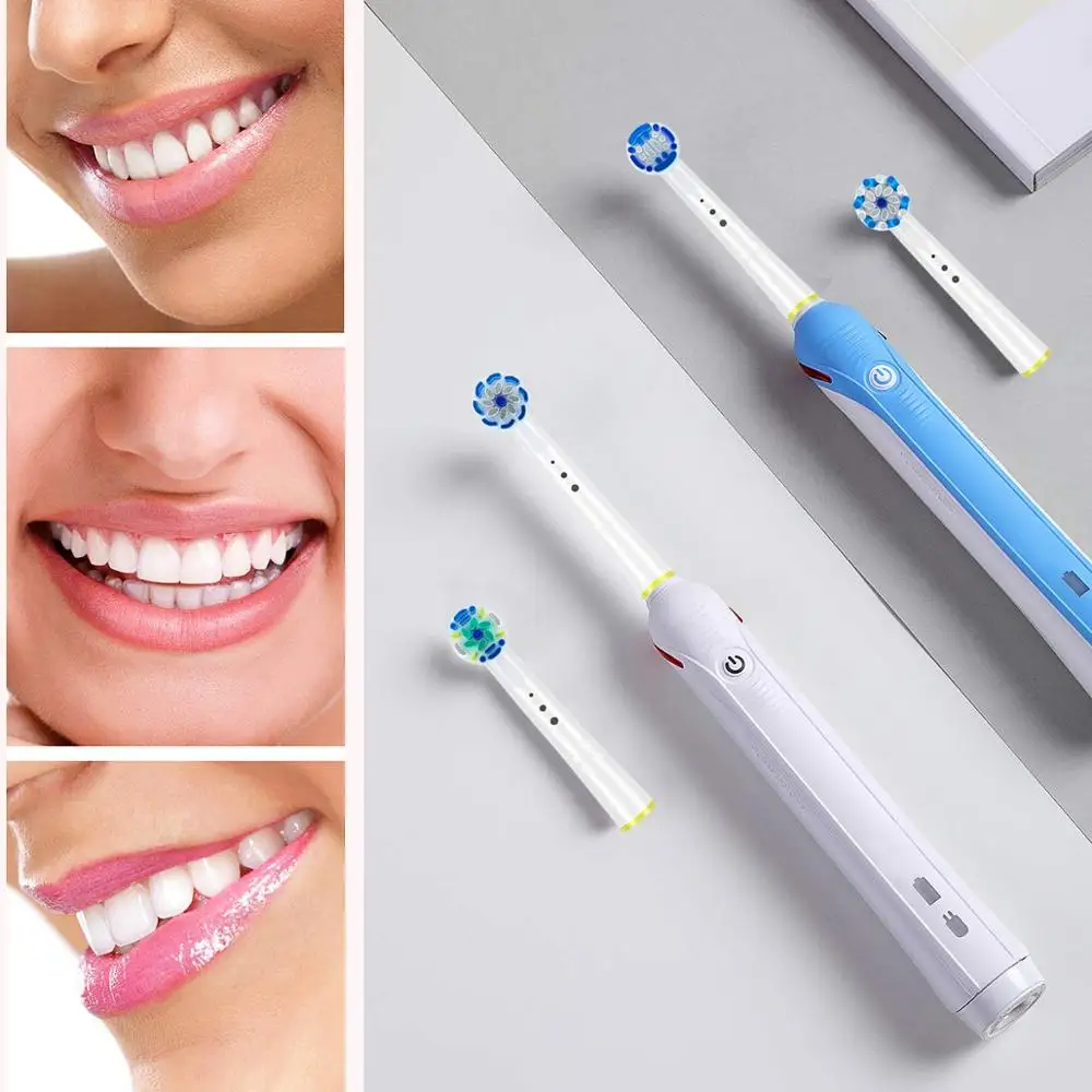 4 шт. сменные насадки для электрической зубной щетки Braun Oral B зубных щеток с